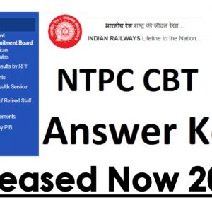 RRB NTPC ANSWER KEY 2021