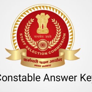 SSC GD Constable Final Answer Key Released 2021-22