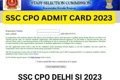 SSC CPO Delhi-Police-2023