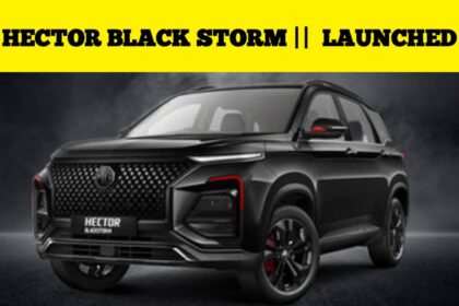 MG HECTOR BLACKSTORM IN INDIA